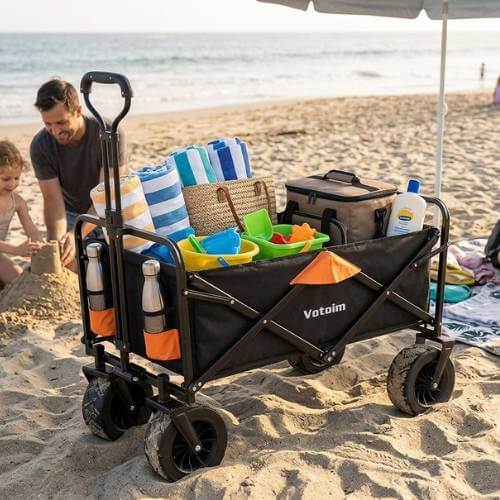 heavy duty beach wagon for family gear