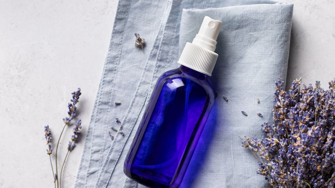 Spray bottle with water