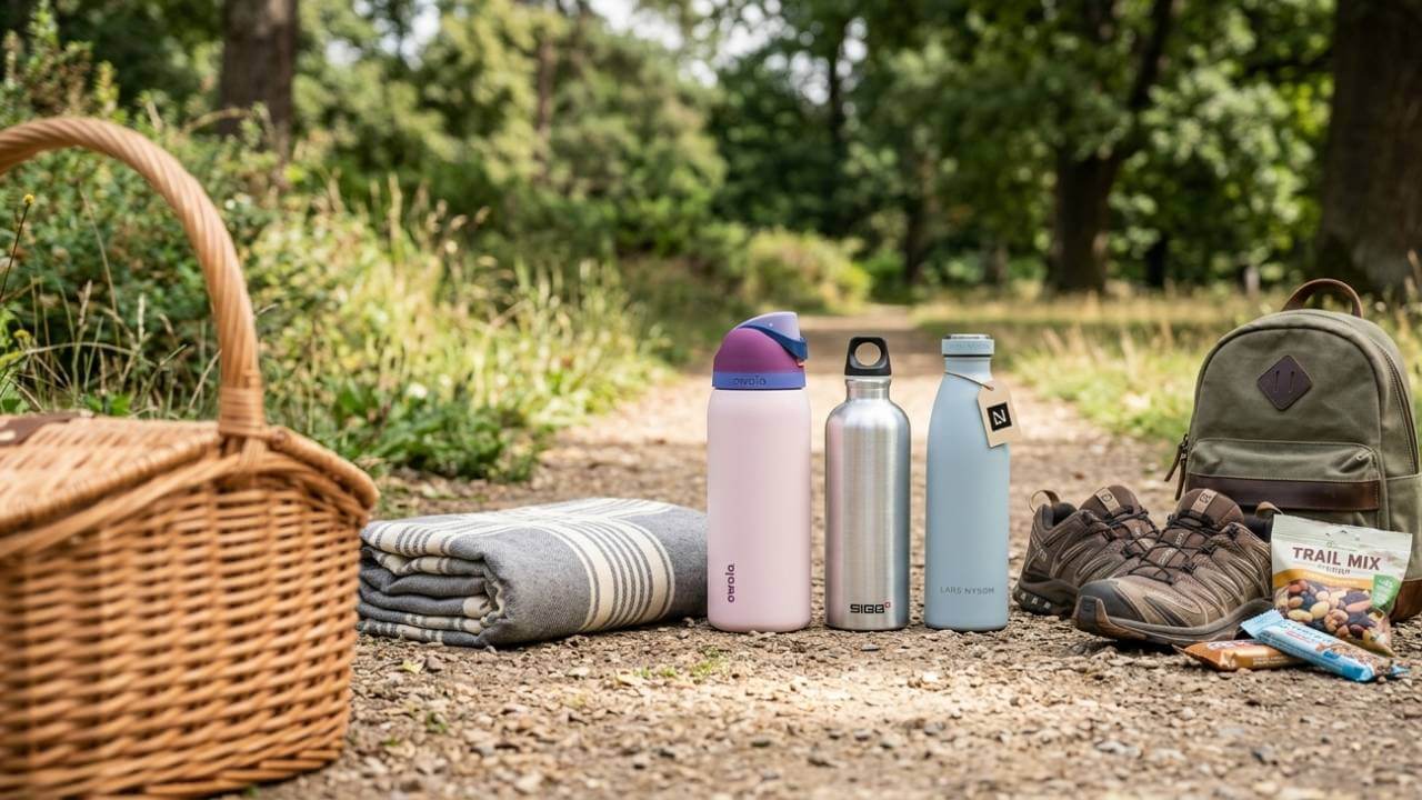 reusable bottles for outdoor picnics