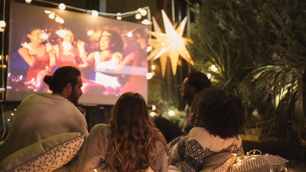 Backyard movie night