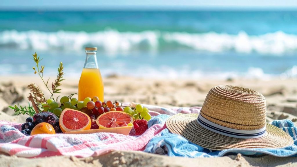 Beach afternoon with a simple kit