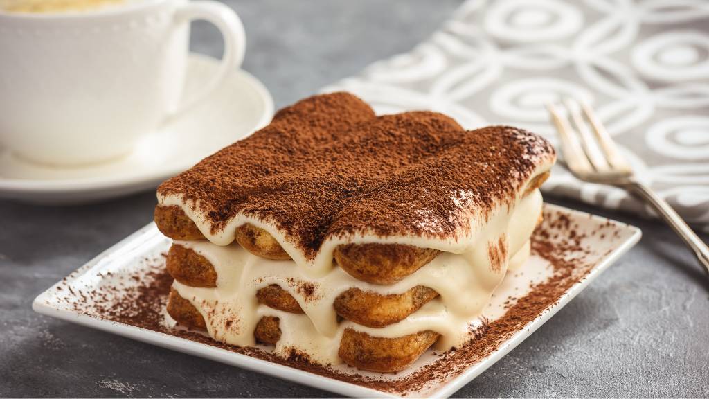 Classic tiramisu dessert for food theme ideas