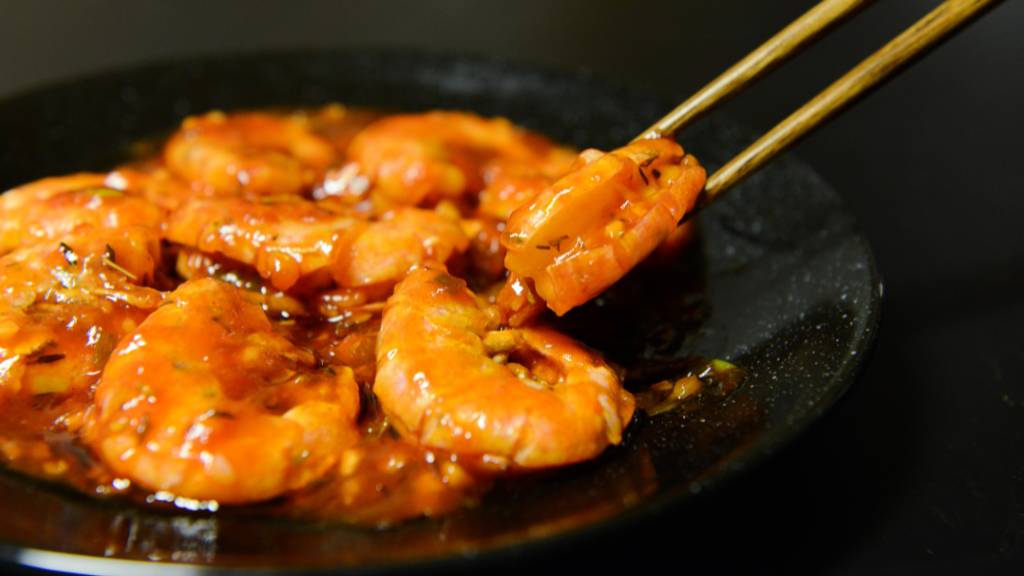 Grilled skewered shrimp for food theme ideas