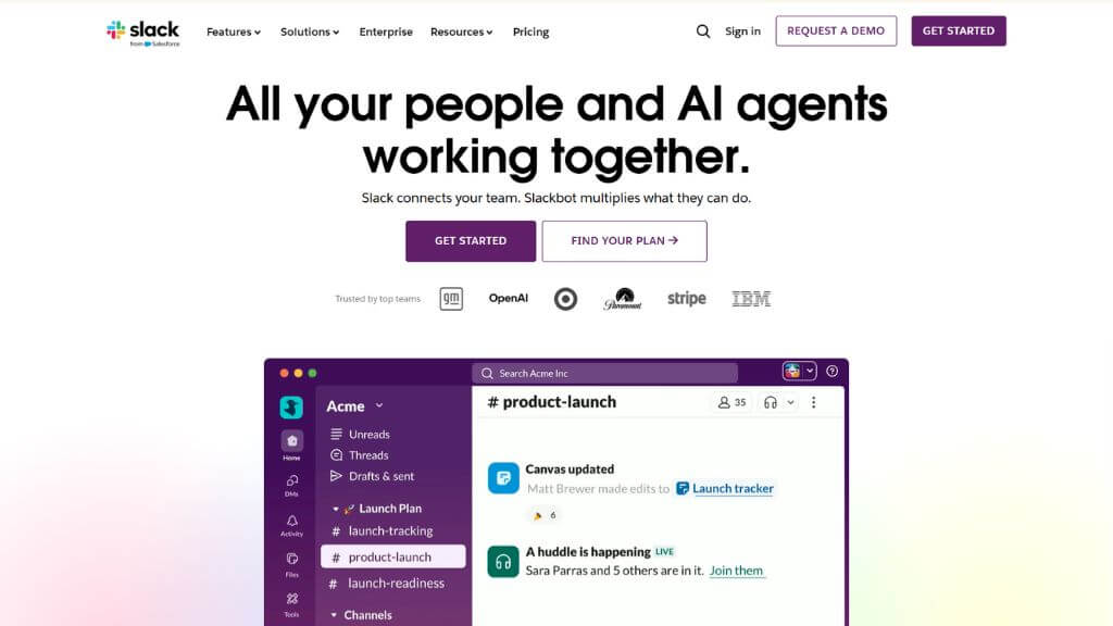 slack work management