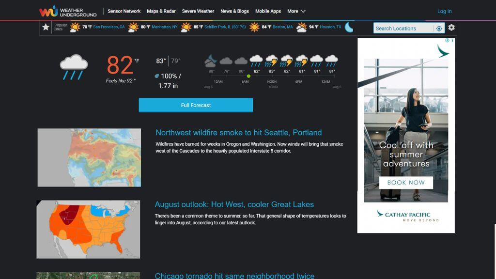 weather underground platform