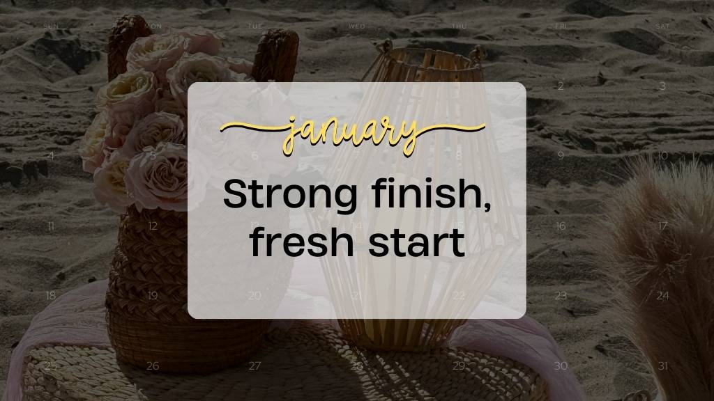 january quote fresh start strong finish
