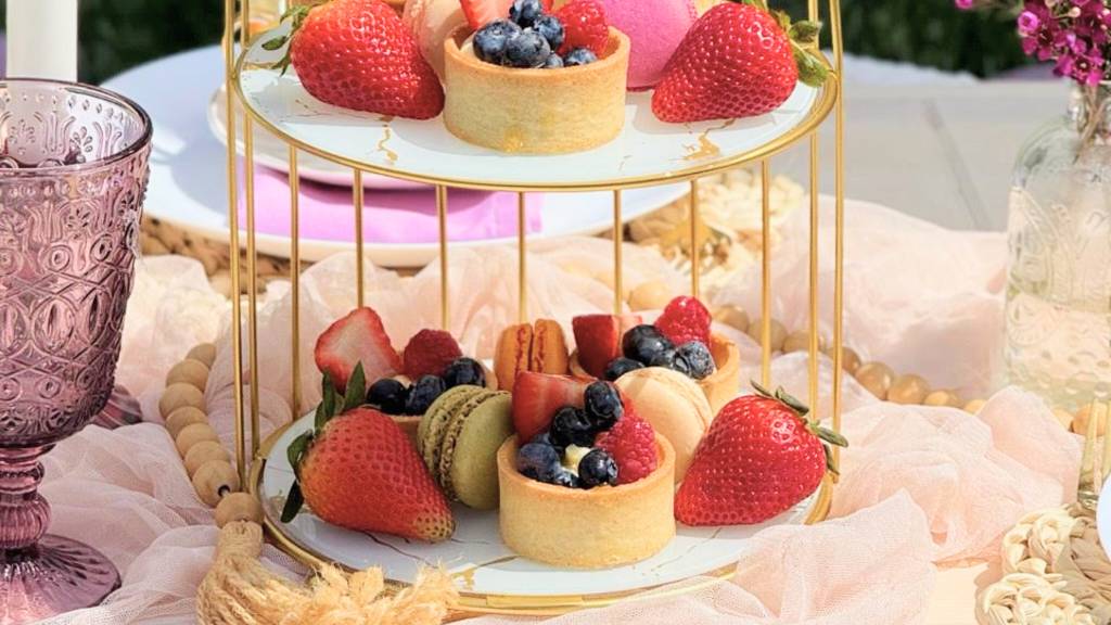 tiered dessert snacks
