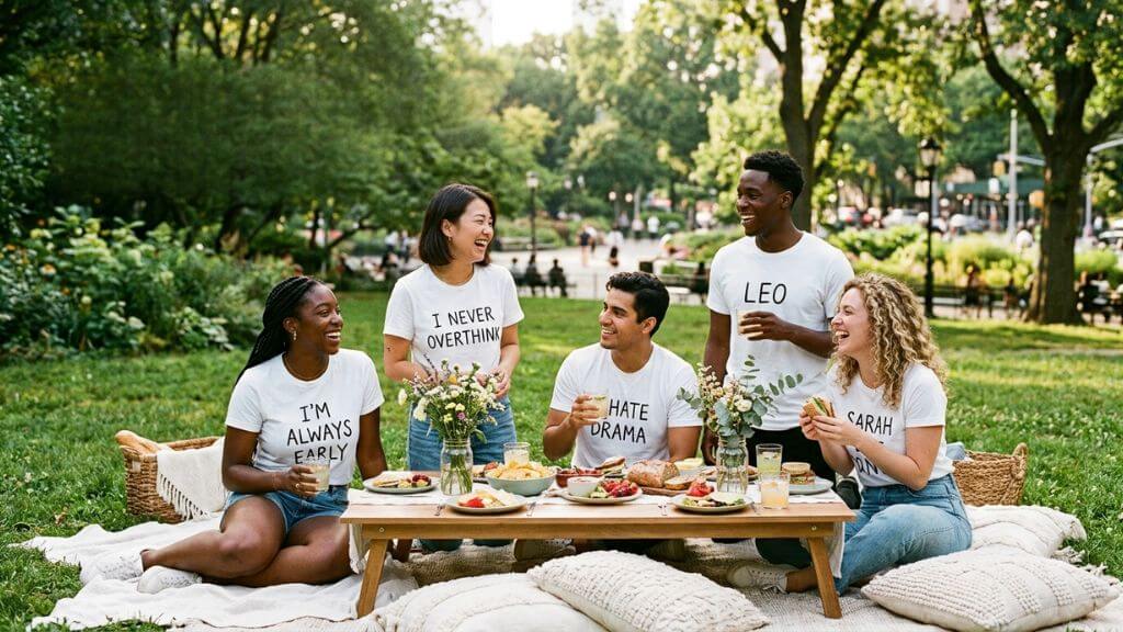 white lie picnic party