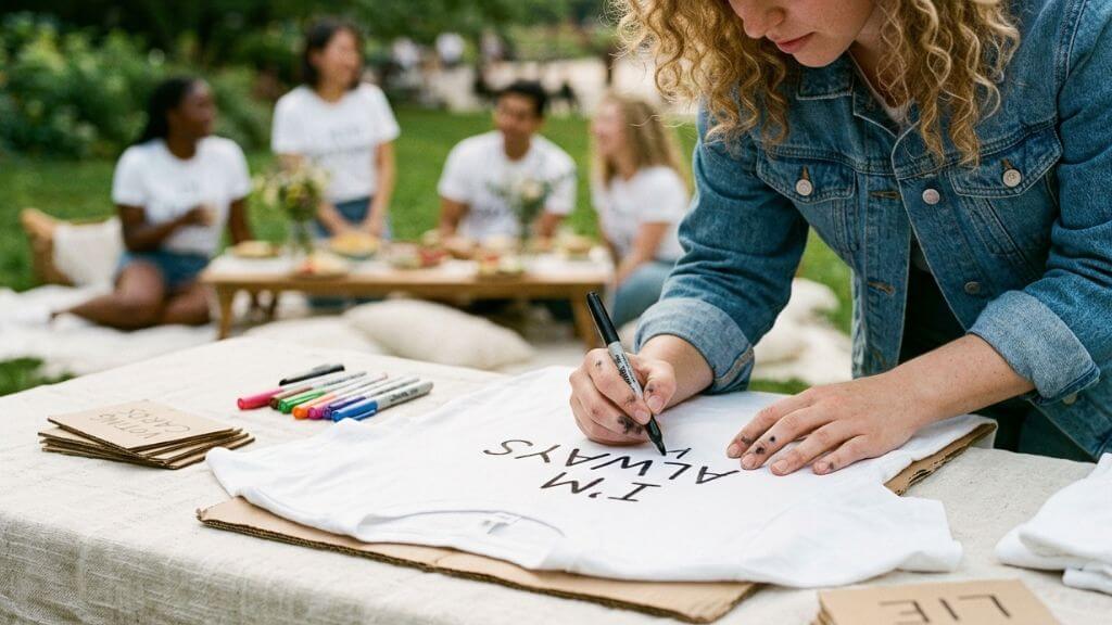 white lie shirt station